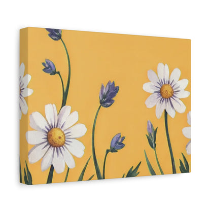 Spring Daisies Stretched Canvas Wall Art