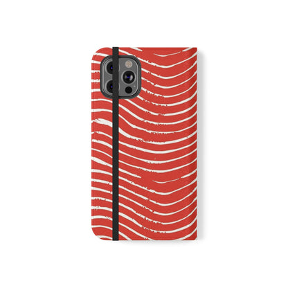 Scarlet Tide Vegan Leather Flip Case