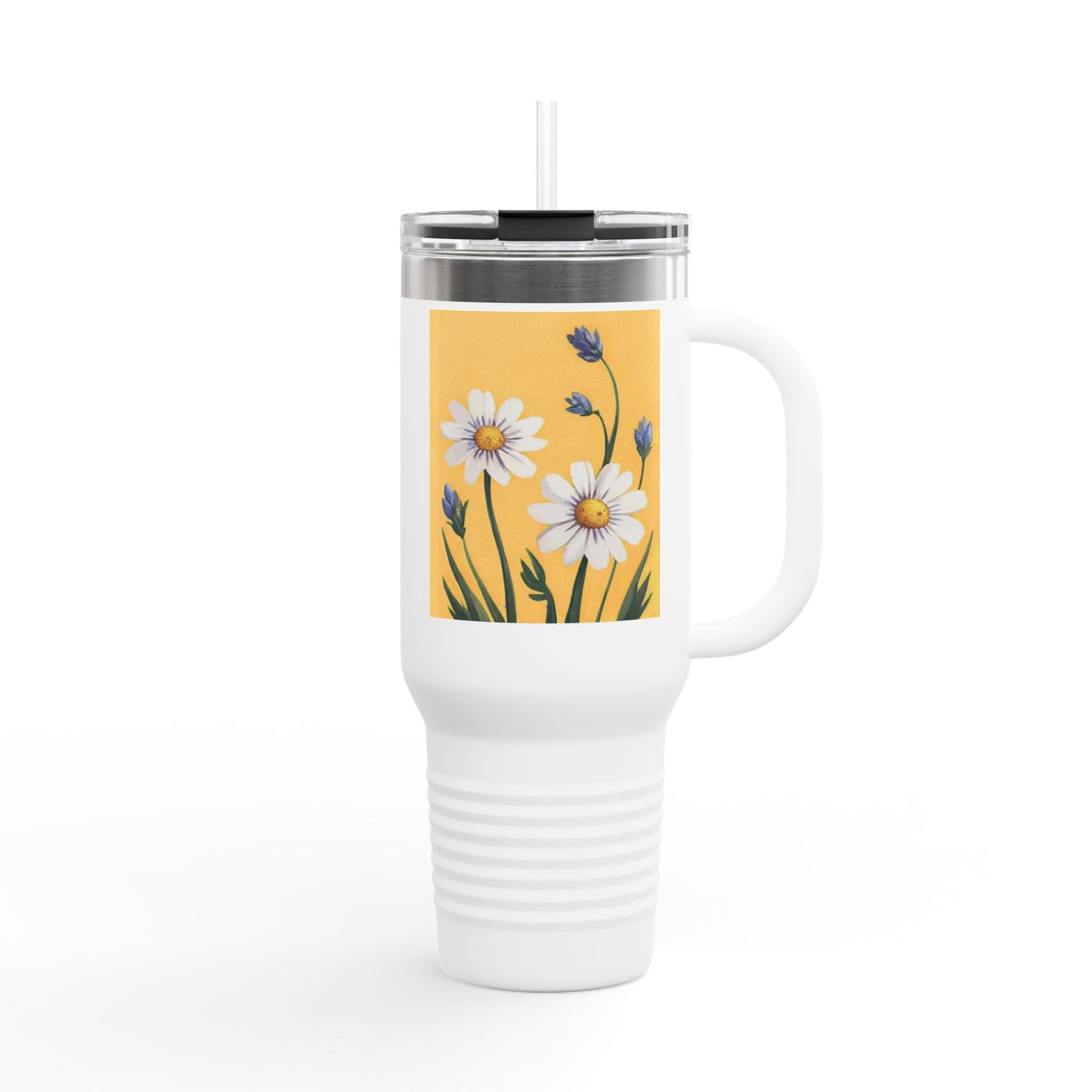 Spring Daisies 40oz Insulated Travel Mug