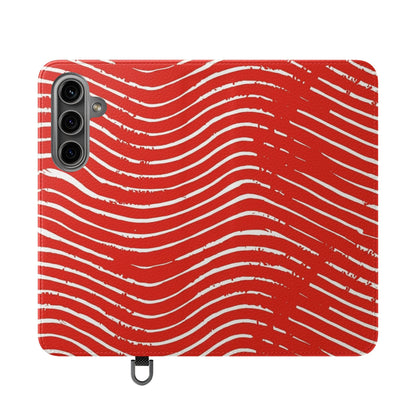 Scarlet Tide Vegan Leather Flip Case