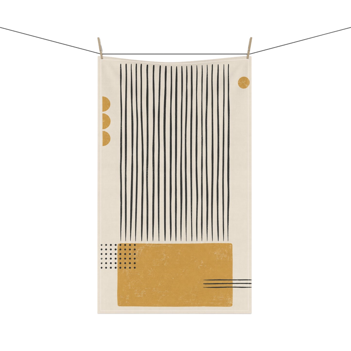 Ochre Cadence Tea Towel