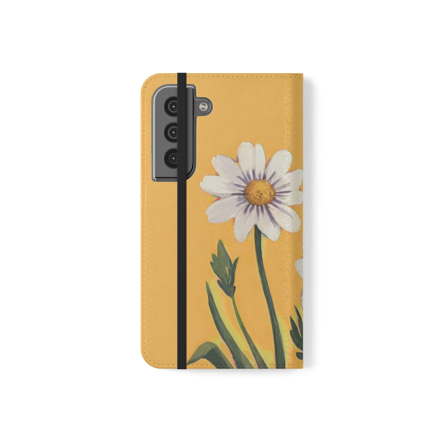 Spring Daisies Vegan Leather Flip Case