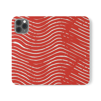 Scarlet Tide Vegan Leather Flip Case