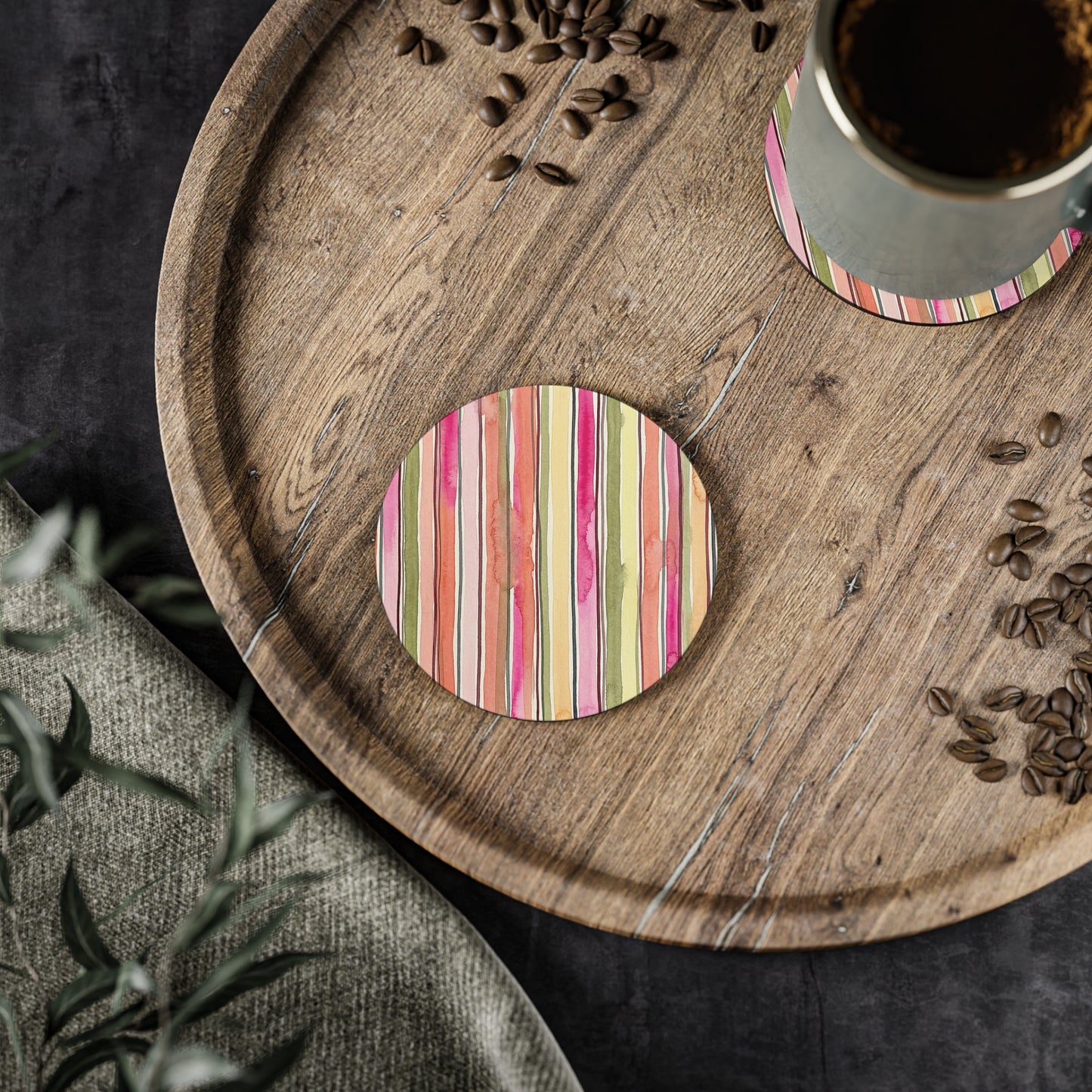 Summer Stripe Coasters