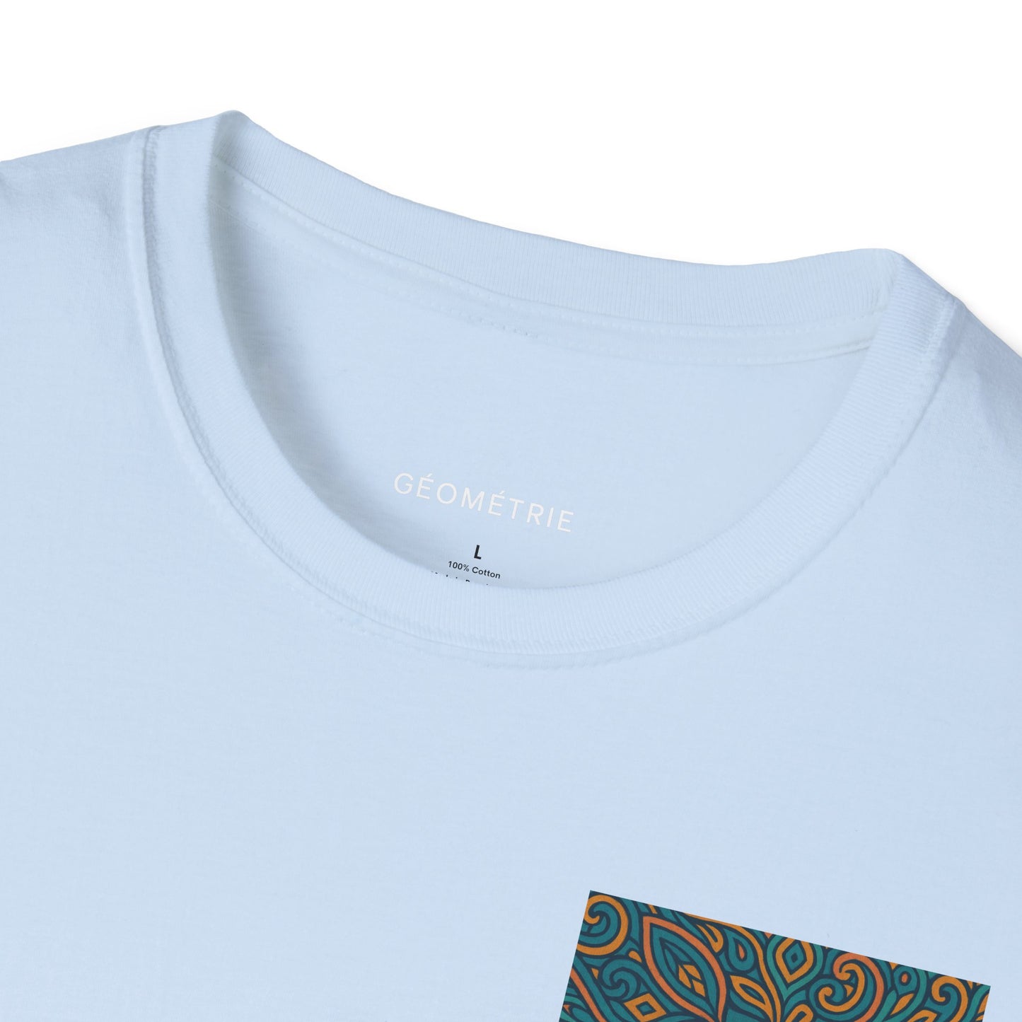 Geo Pattern Unisex Softstyle T-Shirt | Casual Everyday Tee, Graphic Shirt, Gift for Him/Her, Trendy Wear, Artsy Style (Pattern 04)