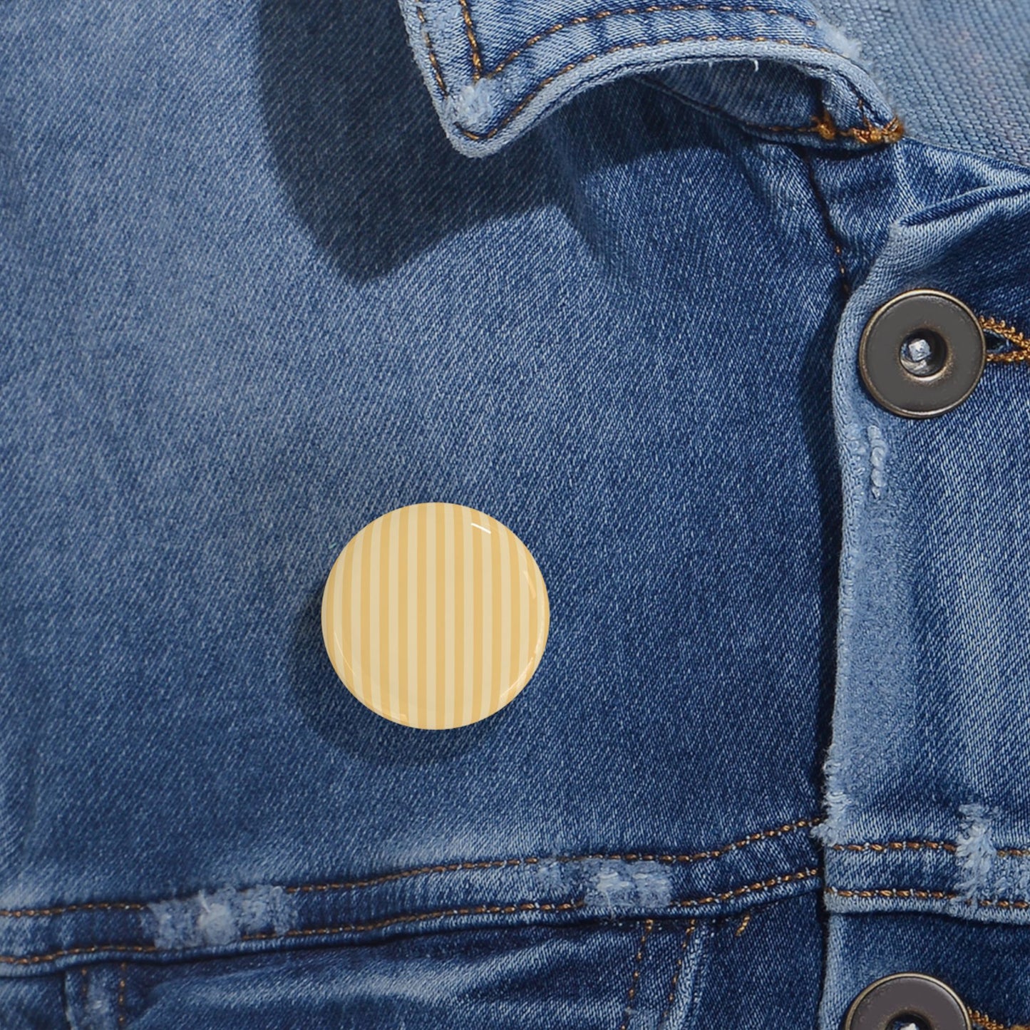 Buttercup Stripe Round Pins