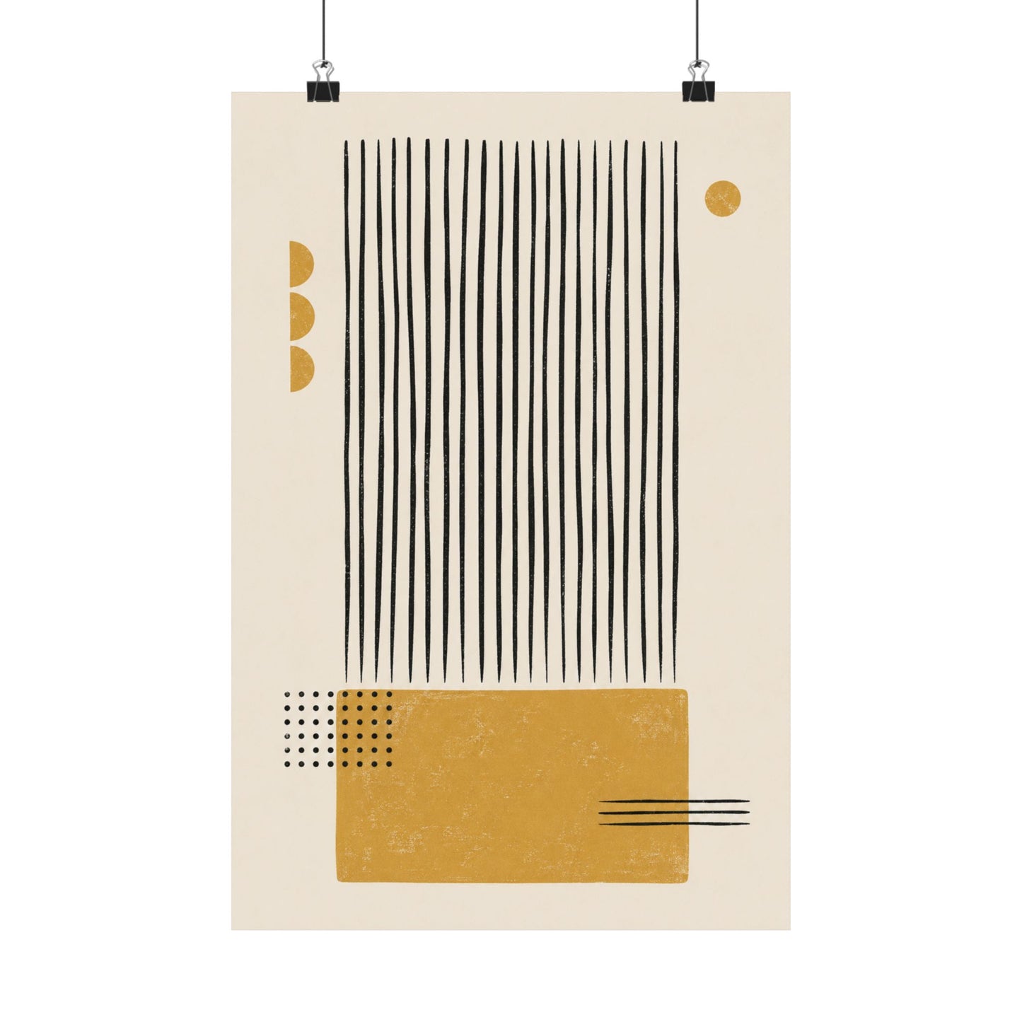 Ochre Cadence Art Poster