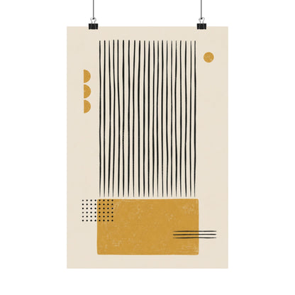 Ochre Cadence Art Poster