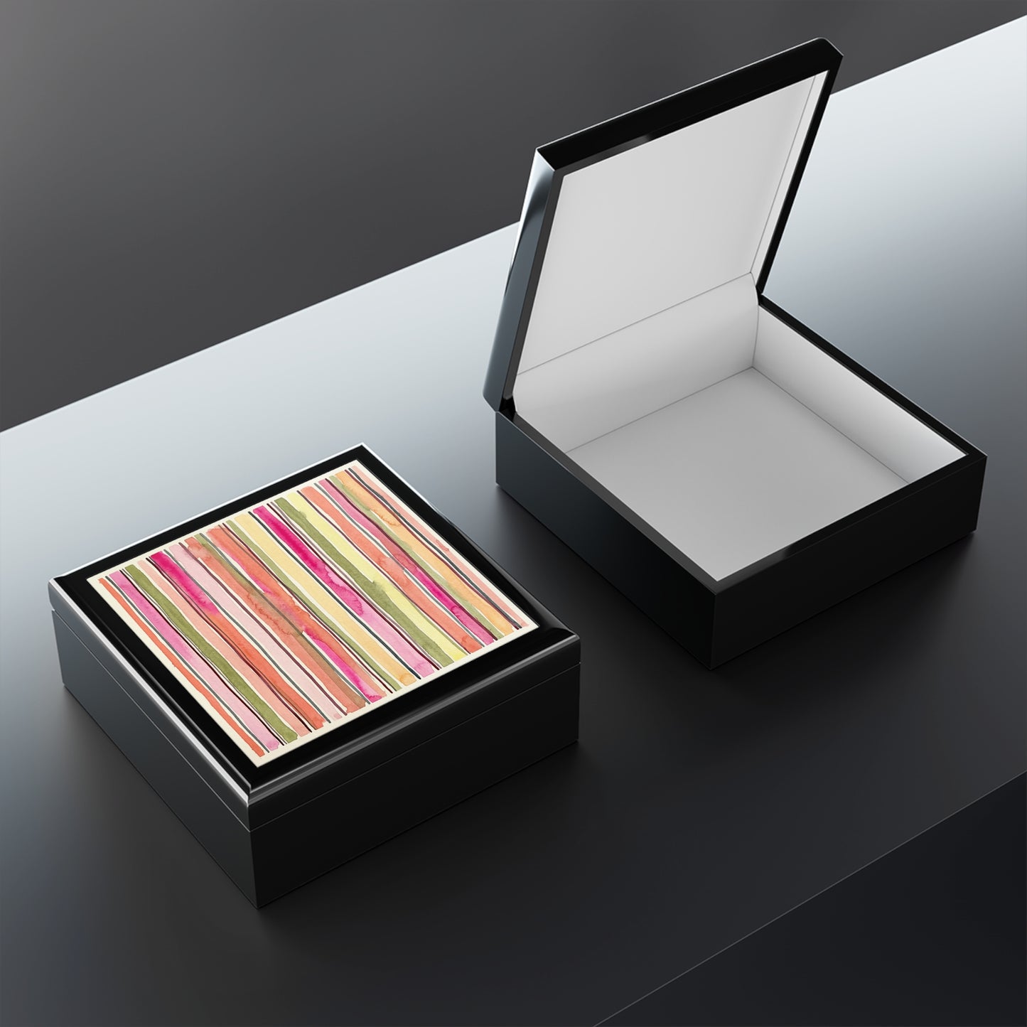 Summer Stripe Jewelry Box