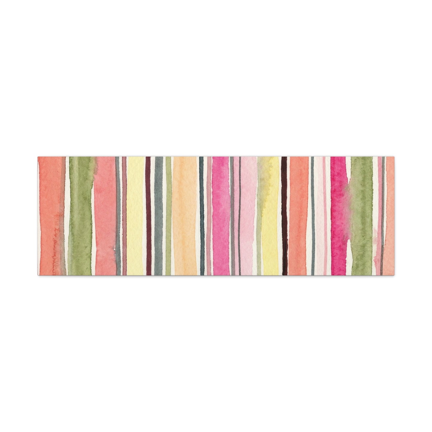 Summer Stripe Stretched Canvas Wall Art