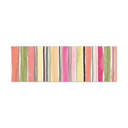Summer Stripe Stretched Canvas Wall Art
