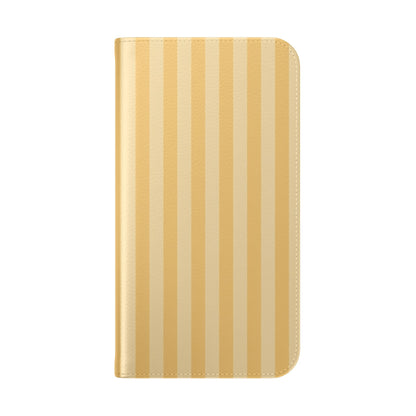 Buttercup Stripe Vegan Leather Flip Case