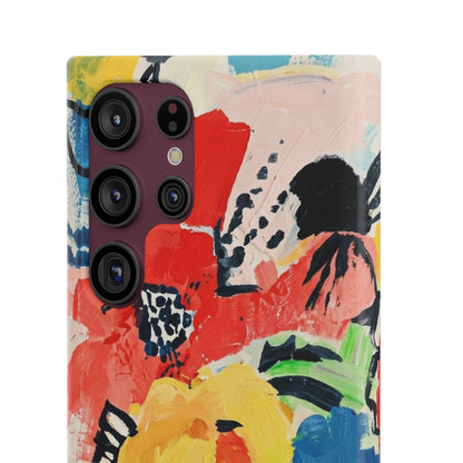 Abstract Flora Snap Phone Case