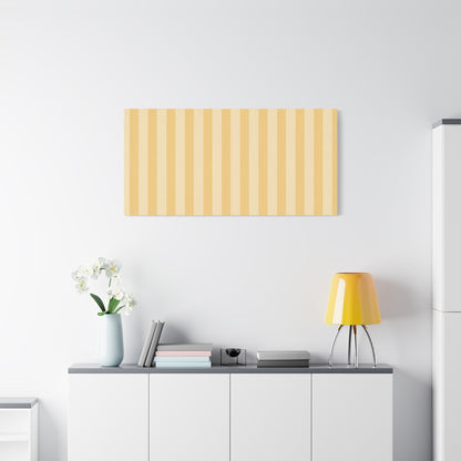 Buttercup Stripe Stretched Canvas Wall Art