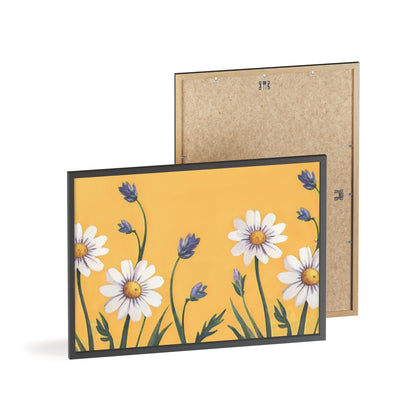Spring Daisies Wood Framed Posters