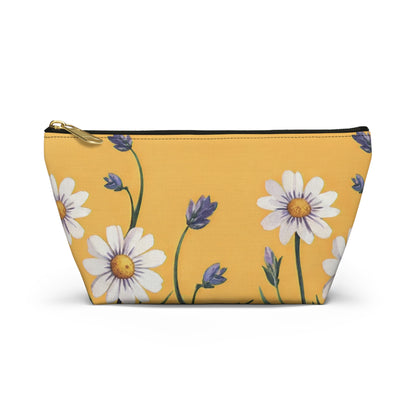 Spring Daisies Accessory Pouch with T-bottom
