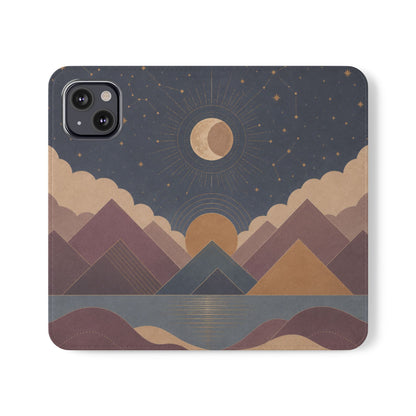 Celestial Vale Vegan Leather Flip Case