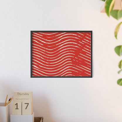 Scarlet Tide Wood Framed Posters