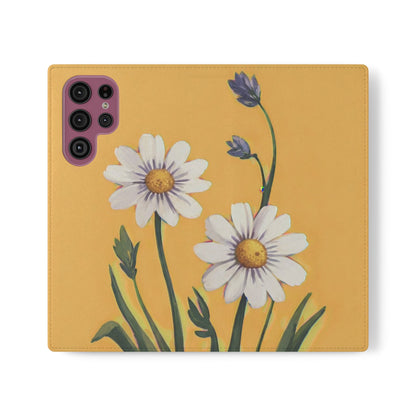 Spring Daisies Vegan Leather Flip Case