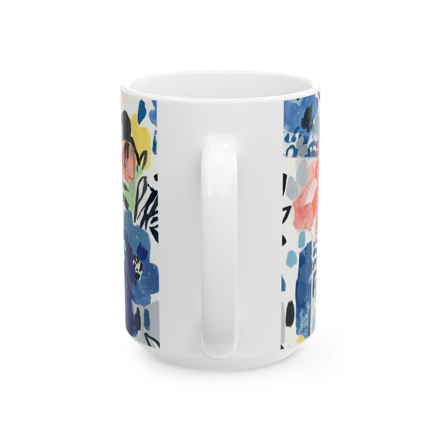 Abstract Flora Ceramic Mug