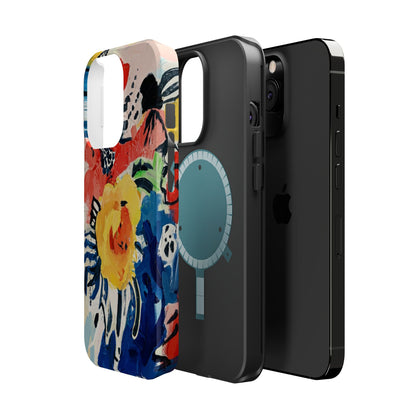 Abstract Flora Magnetic Phone Case
