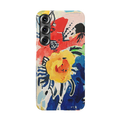 Abstract Flora Snap Phone Case