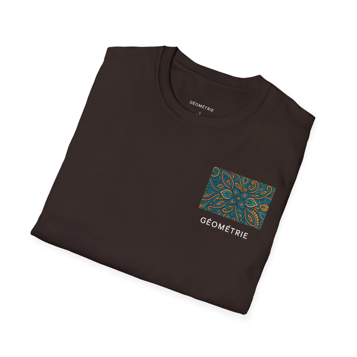 Geo Pattern Unisex Softstyle T-Shirt | Casual Everyday Tee, Graphic Shirt, Gift for Him/Her, Trendy Wear, Artsy Style (Pattern 04)