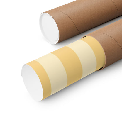 Buttercup Stripe Art Poster