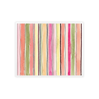 Summer Stripe Wood Framed Posters