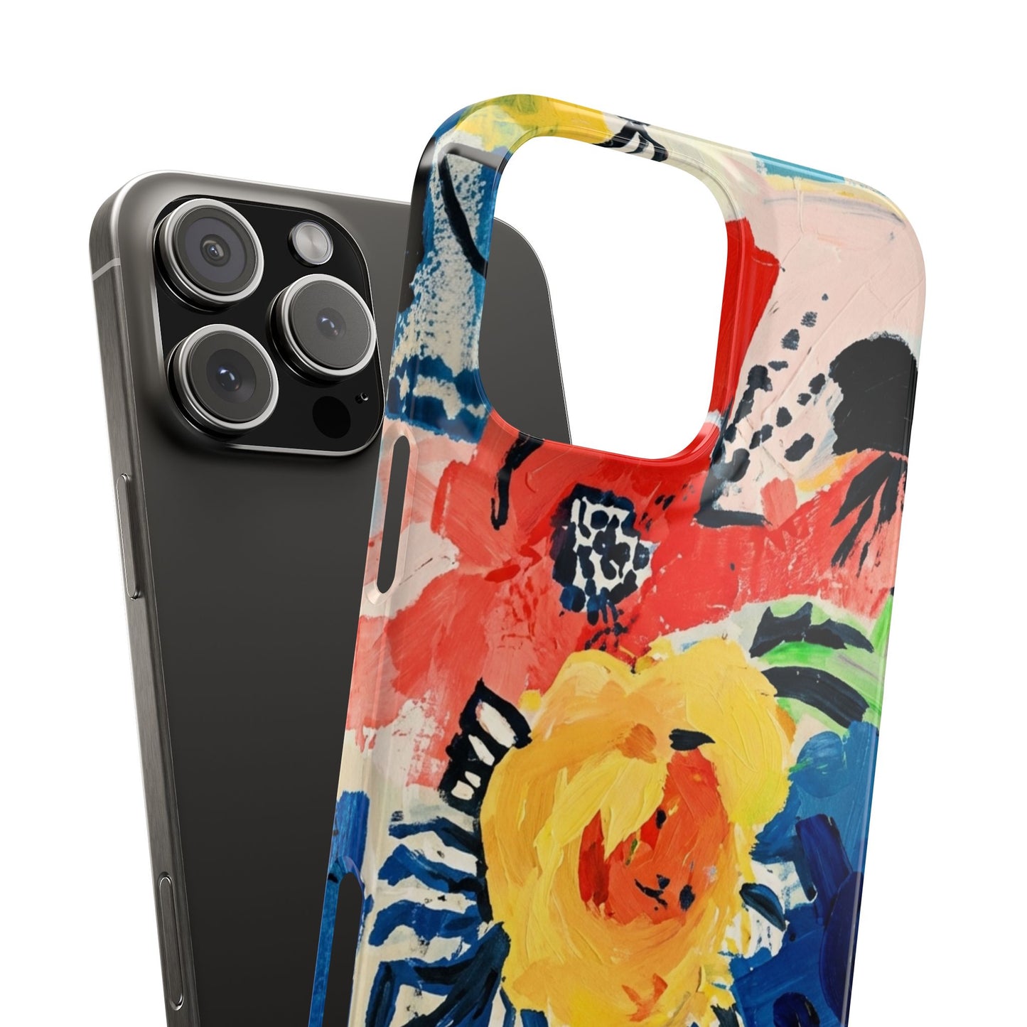 Abstract Flora Snap Phone Case