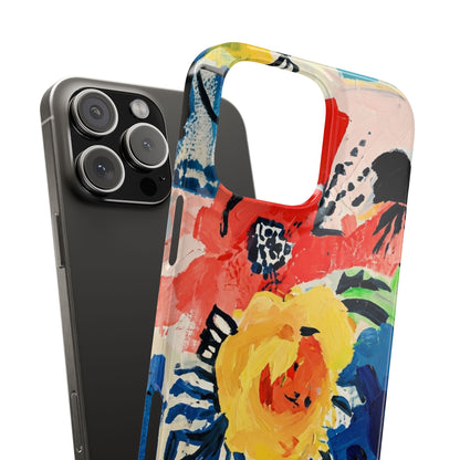 Abstract Flora Snap Phone Case
