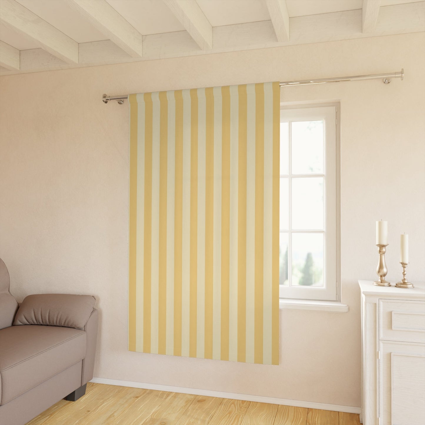 Buttercup Stripe Window Curtain