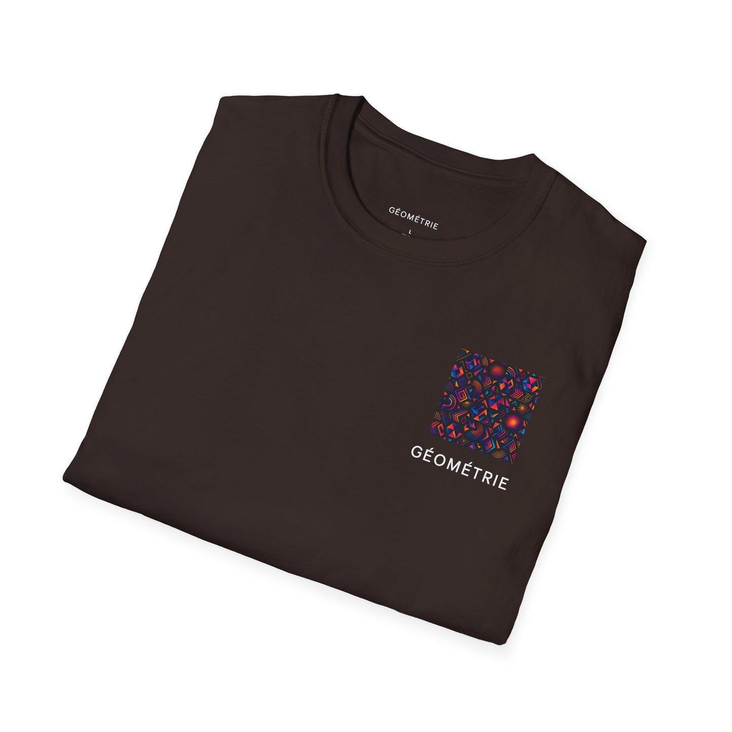 Geo Pattern Unisex Softstyle T-Shirt | Casual Everyday Tee, Graphic Shirt, Gift for Him/Her, Trendy Wear, Artsy Style (Pattern 05)
