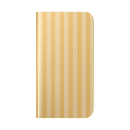 Buttercup Stripe Vegan Leather Flip Case