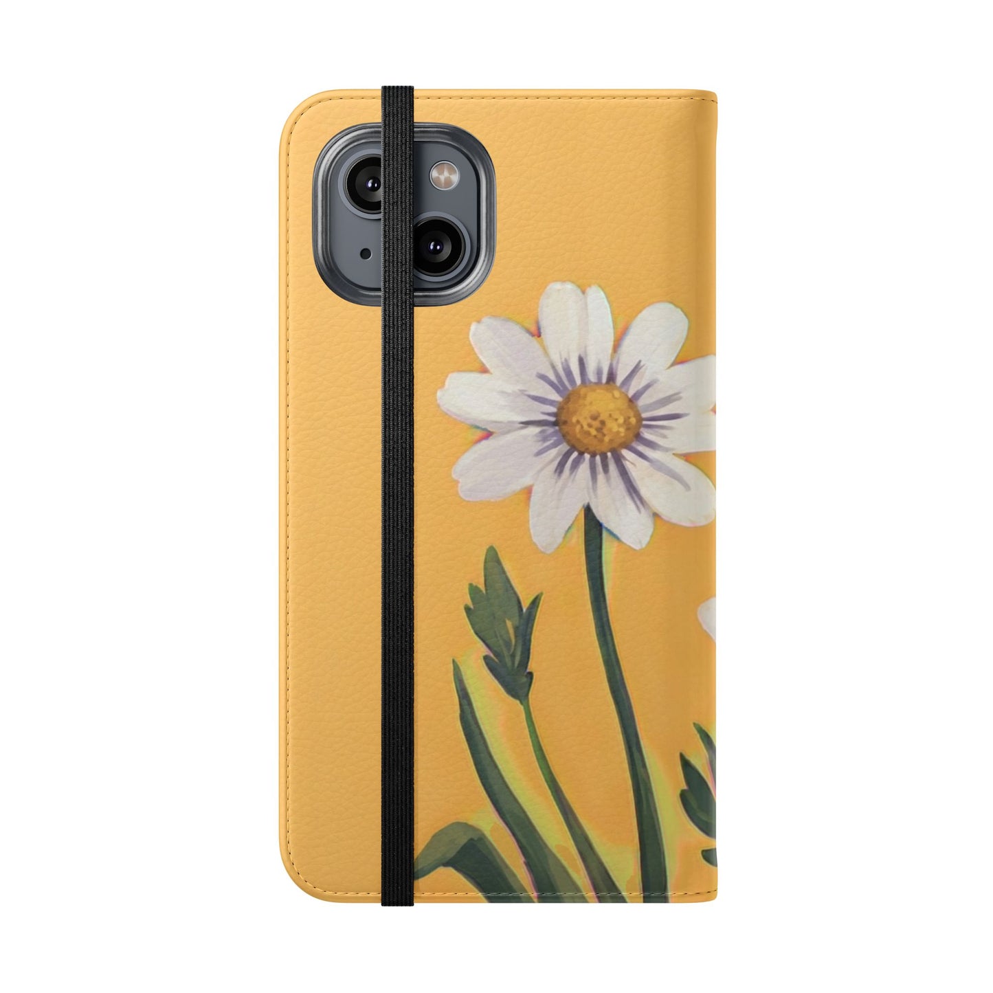 Spring Daisies Vegan Leather Flip Case