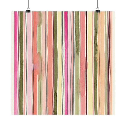 Summer Stripe Art Poster
