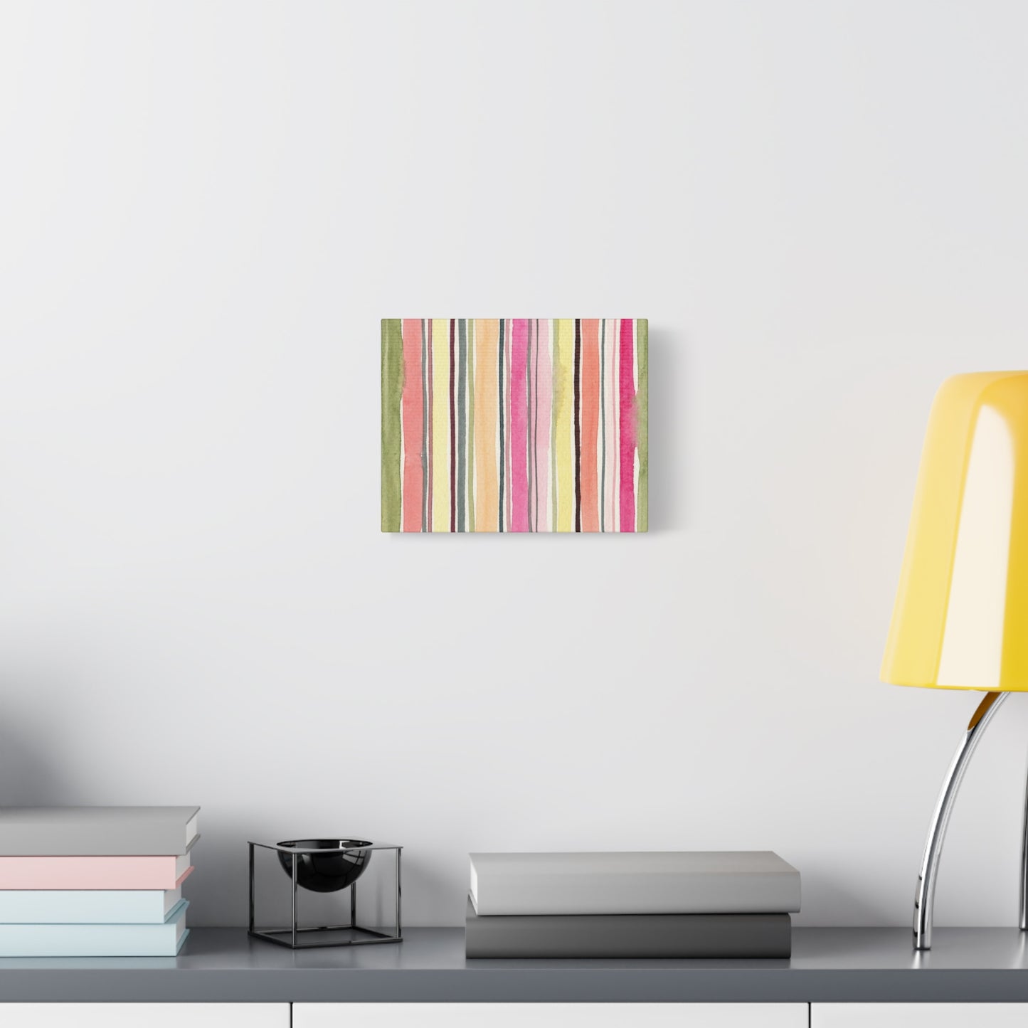 Summer Stripe Stretched Canvas Wall Art