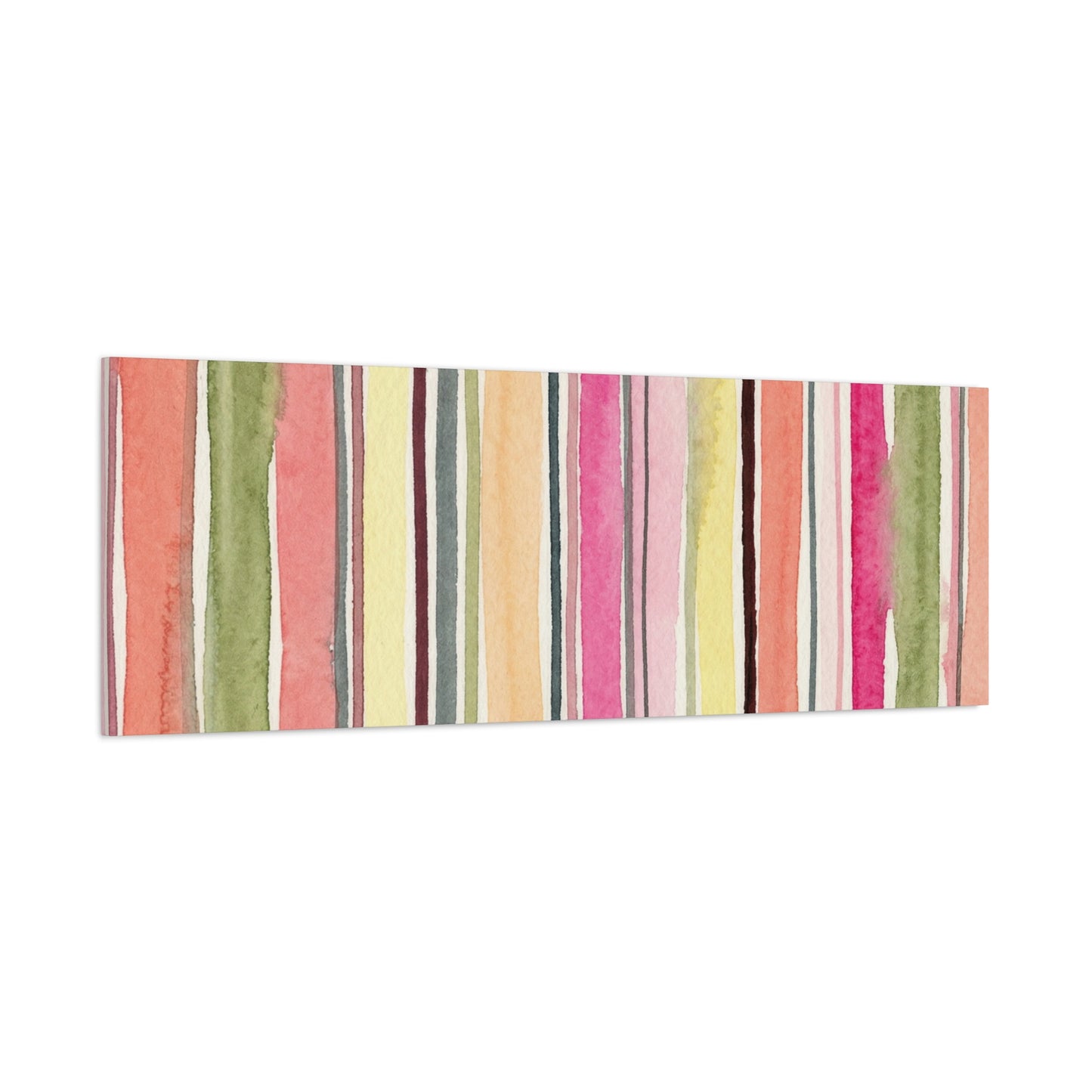 Summer Stripe Stretched Canvas Wall Art