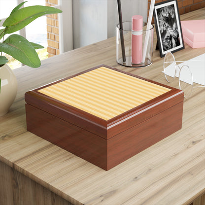 Buttercup Stripe Jewelry Box