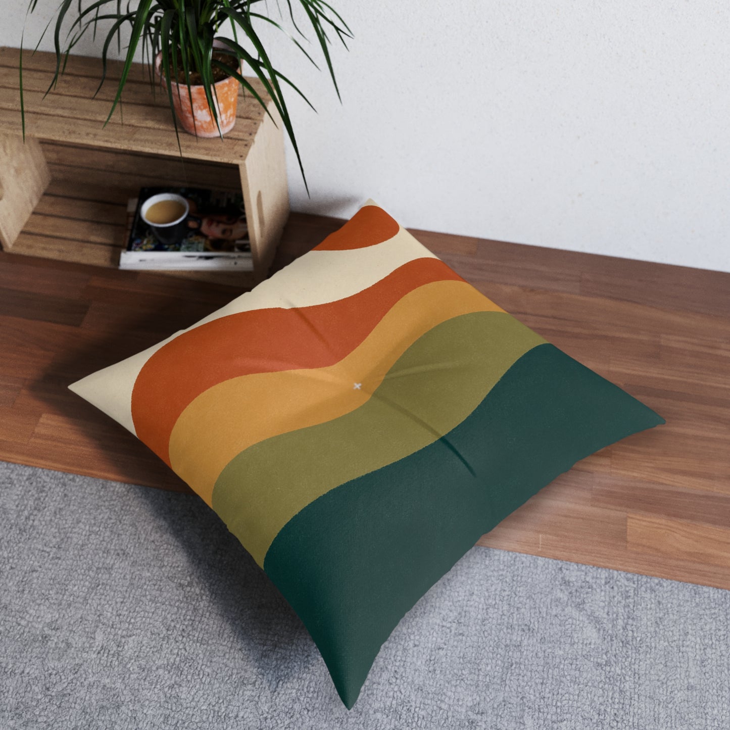 Square Tufted Floor Pillow — Square