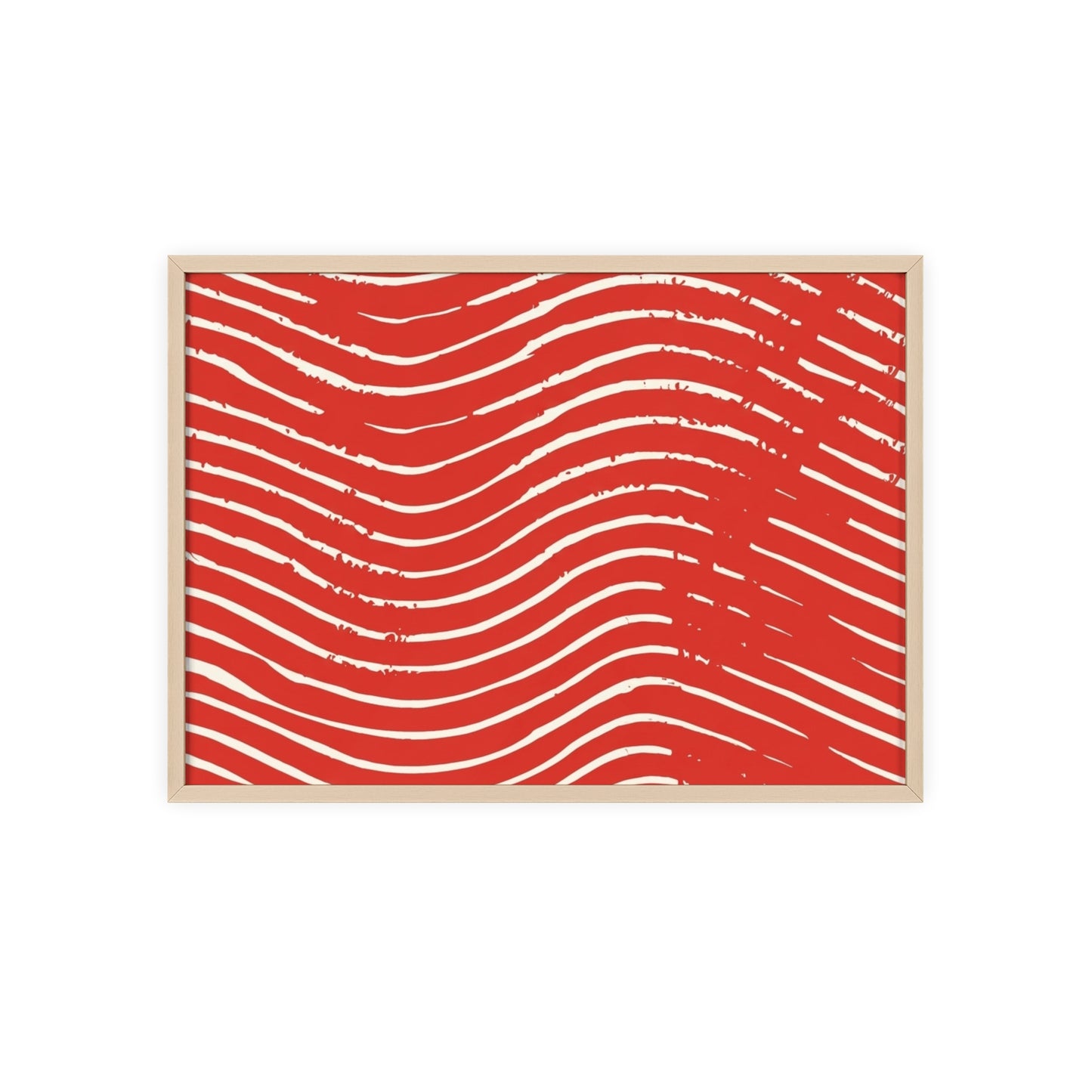 Scarlet Tide Wood Framed Posters