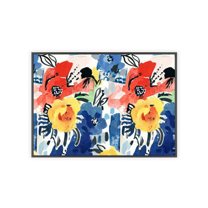 Abstract Flora Wood Framed Posters