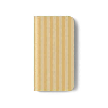 Buttercup Stripe Vegan Leather Flip Case