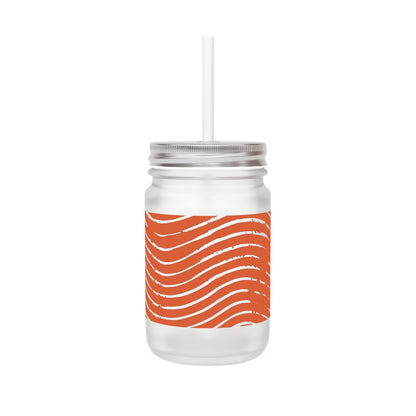 Scarlet Tide Mason Jar Tumbler