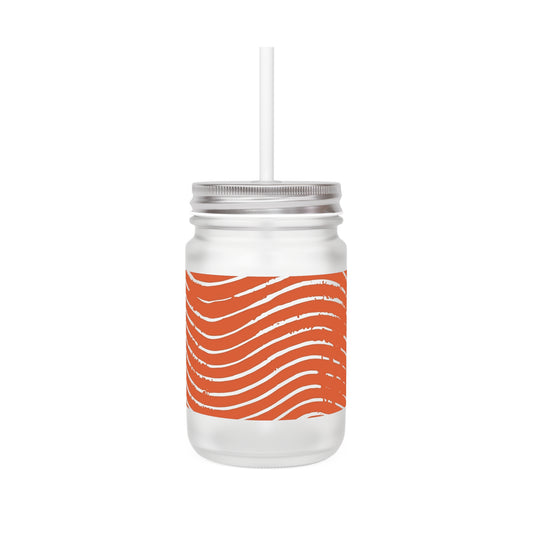 Scarlet Tide Mason Jar Tumbler