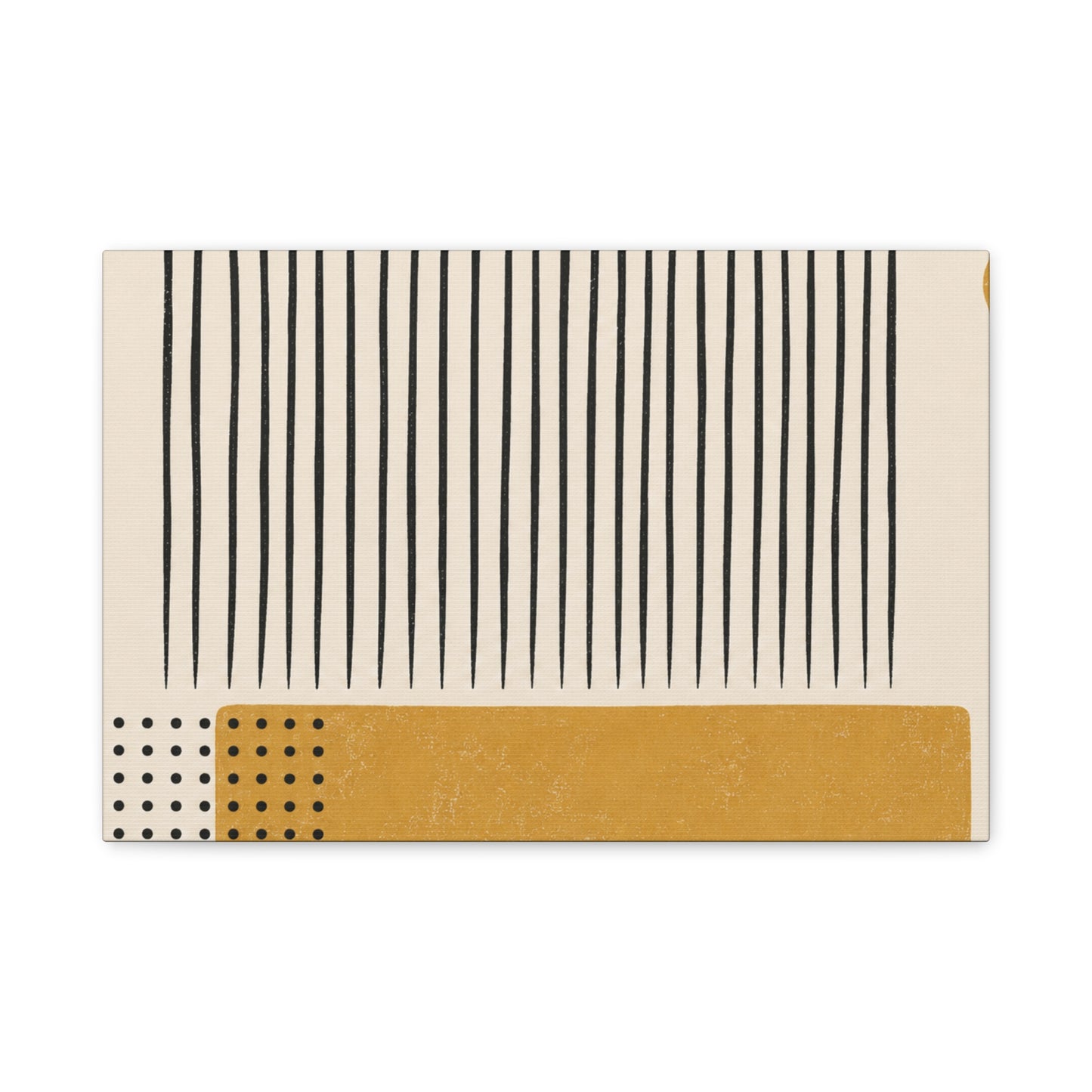 Ochre Cadence Stretched Canvas Wall Art