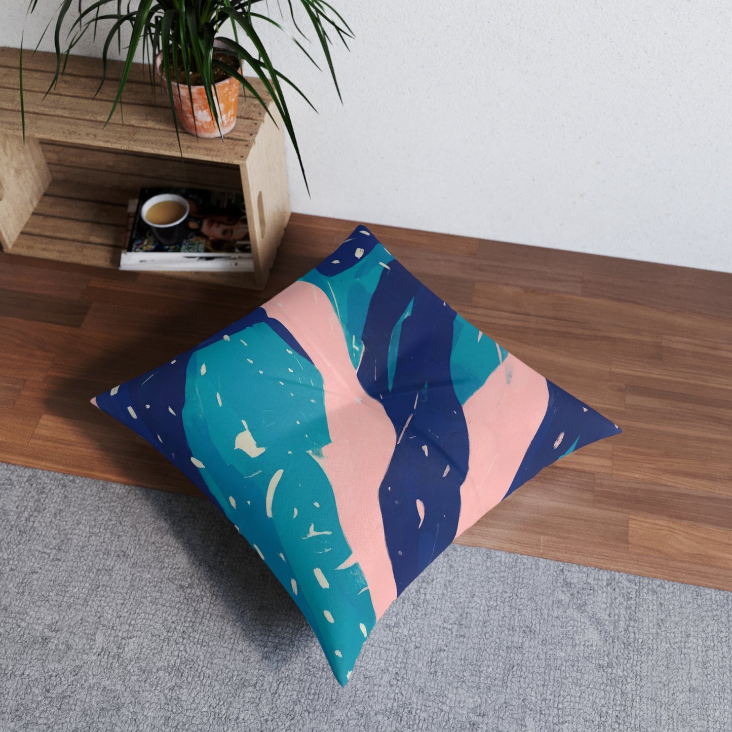 Square Tufted Floor Pillow