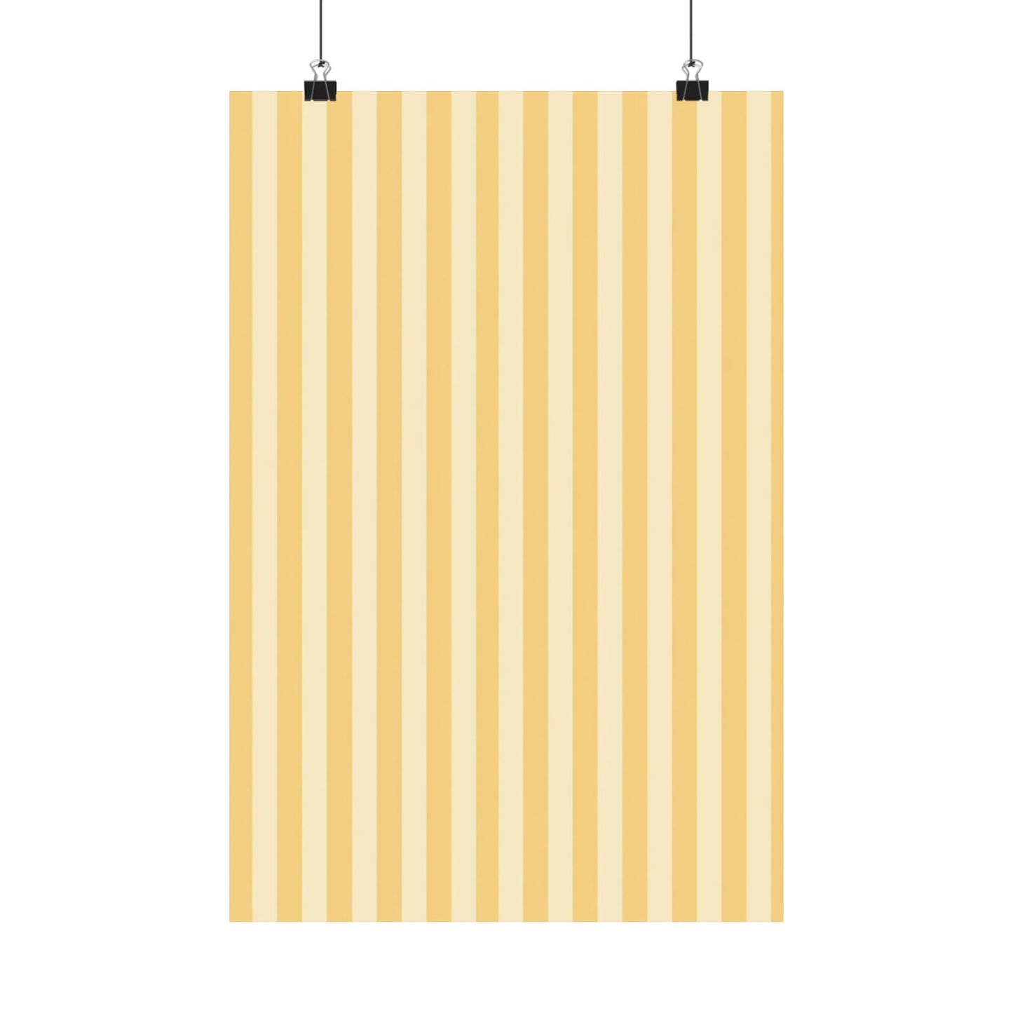 Buttercup Stripe Art Poster