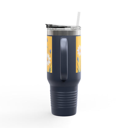 Spring Daisies 40oz Insulated Travel Mug