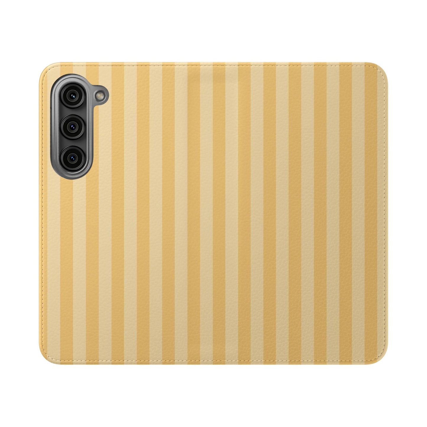 Buttercup Stripe Vegan Leather Flip Case